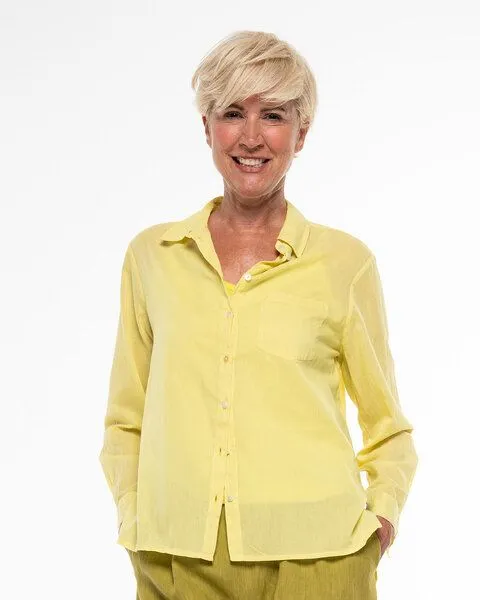 Alma & Lovis Alma & Lovis Lässige Hemdbluse aus feinster Bio-Baumwolle | Batist Hemd, Citron (gelb), – Produktbild 1 von 4