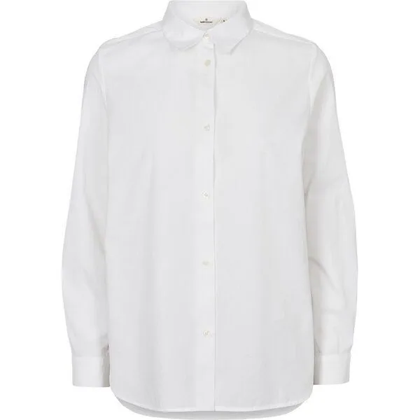 Basic Apparel Basic Apparel Vilde, Bluse aus 100% Bio-Baumwolle, Weiß, – Produktbild 1 von 4