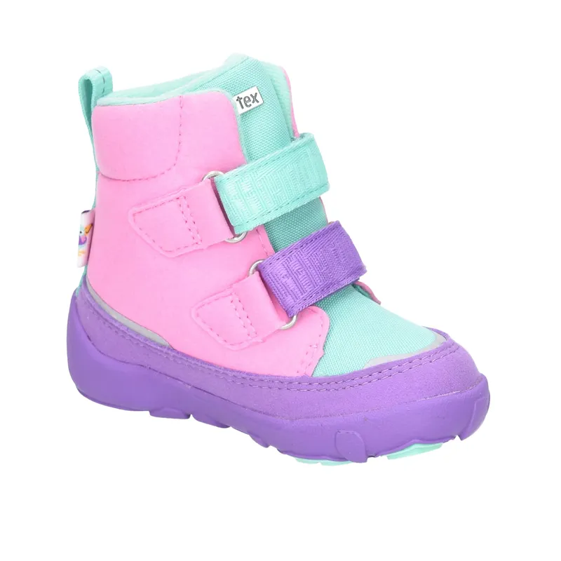 Affenzahn Affenzahn Creative Tucan 0124950029 Pink - Stiefel mit Futter - Barfußschuhe KINDER, Mehrfarbig, textil/synthetik (wasserabweisend) für Kinder, lila, Größe 23 EU, Lila, – Produktbild 6 von 7