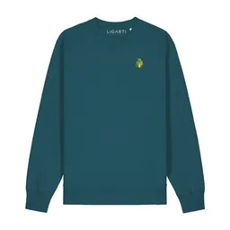 LIGARTI Bestickter Pullover – Nils der Frosch – LIGARTI Tiermanufaktur – Produktbild 1 von 1