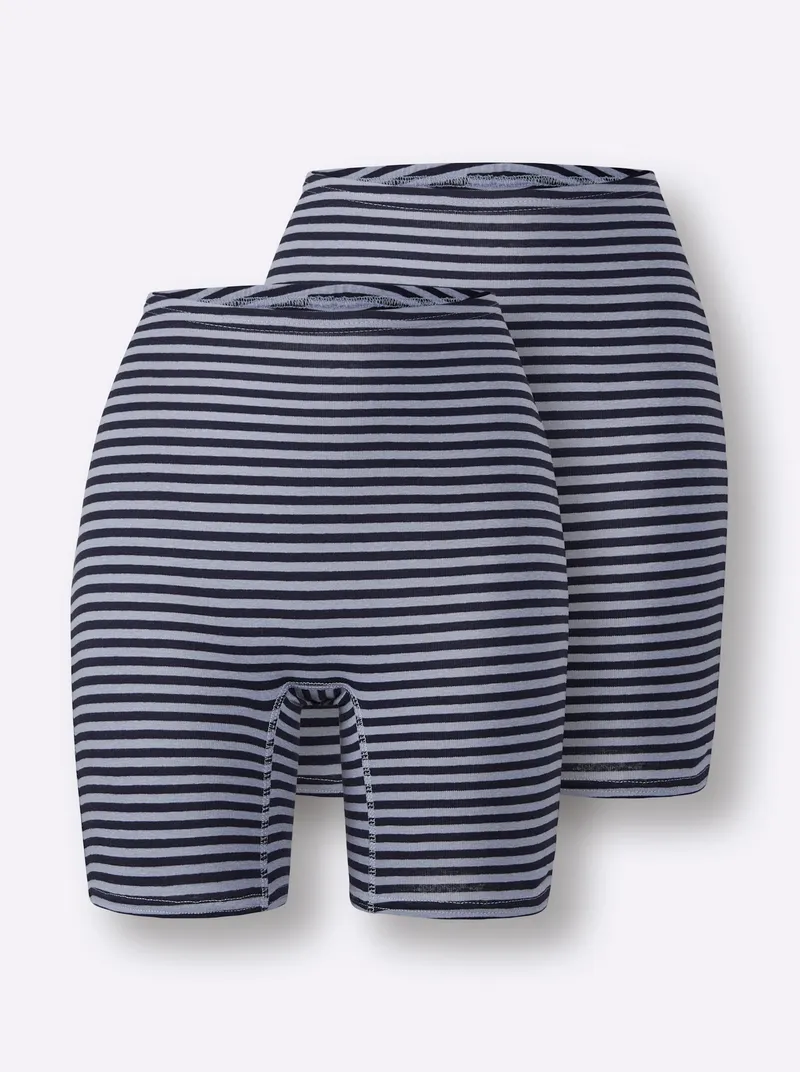 wäschepur Longpanty marine-geringelt, Marine-geringelt, – Produktbild 2 von 2