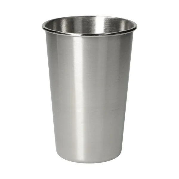 elasto elasto Edelstahl Becher 500 ml 'Metallo', Grau, – Produktbild 1 von 4