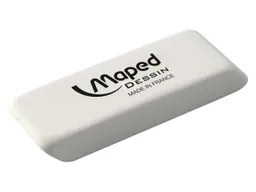 Maped Maped Radierer "Dessin" aus Naturkautschuk, weiß, mittel, 5,4 x 1,8 cm – Produktbild 1 von 1