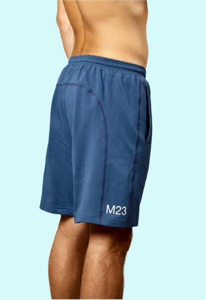 M23 M23 Herren Shorts aus Bio-Baumwolle, Modell "Zane", Blau, – Produktbild 1 von 2
