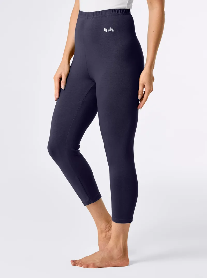 feel good Leggings 3/4-lang, Marine, – Produktbild 2 von 3