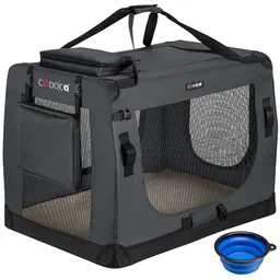 Casaria® Casaria Cadoca Tiertransportbox XL 82x58x58cm anthrazit – Produktbild 1 von 1