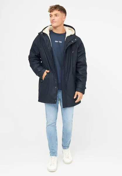 derbe derbe Winterjacke „Trekholm“, Navy/off white, – Produktbild 3 von 4