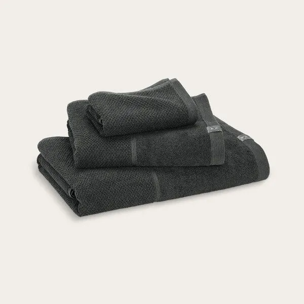 KUSHEL KUSHEL The Cosy Set - Handtuchset aus Biobaumwolle und Holzfaser, Slate grey, – Produktbild 1 von 4
