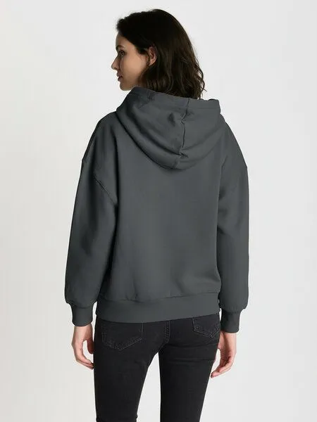 GreenBomb GREENBOMB Basic Vale - Lässige Sweatjacke aus Bio-Baumwolle / GOTS / Fair & Vegan, Grau (gravel), – Produktbild 4 von 4