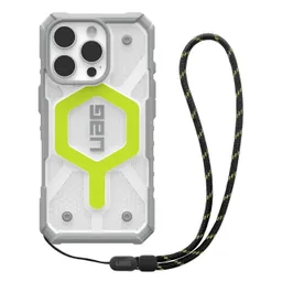 Urban Armor Gear MagSafe-Hülle für Apple iPhone 16 Pro, Urban Armor Gear, Pathfinder Clear mit Lanyard, Grün – Produktbild 1 von 1