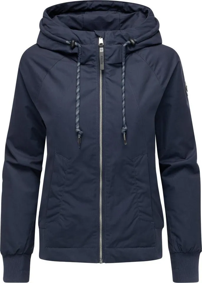 ragwear ragwear Outdoorjacke Lumie YOUMODO Gefütterte Übergangsjacke mit Kapuze, Blau, – Produktbild 1 von 5