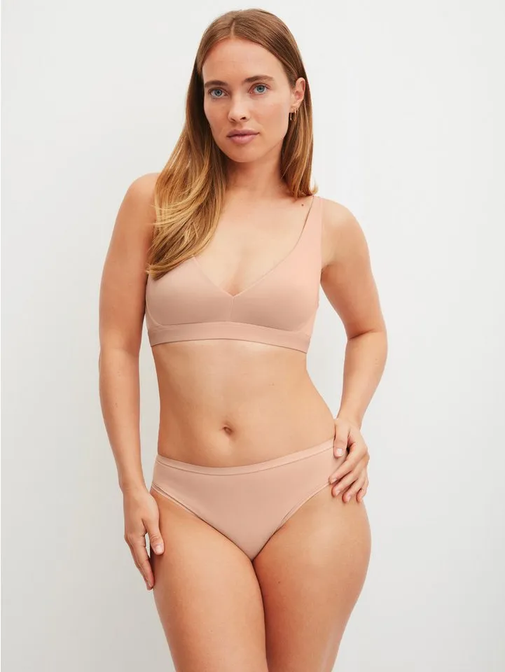 CALIDA CALIDA Soft-BH Sleek Skin mit leichten, vorgeformten Cups, in Single-Jersey Qualität, Beige, – Produktbild 2 von 5