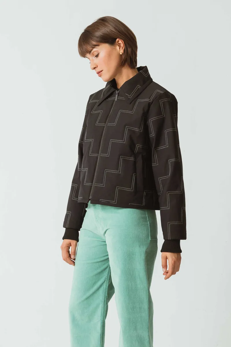 SKFK SKFK Damen vegan Jacke Elisa Schwarz, Schwarz, – Produktbild 2 von 2