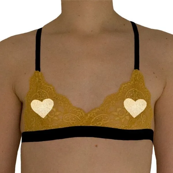 Golden Circle Clothing Golden Circle Clothing Spitzen-BH mit Biogummi, Gelb, – Produktbild 2 von 4