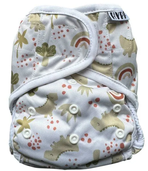 Hypf Hypf Stoffwindel Überhose (Klett) One Size 4-16kg, Green leaves (grün), – Produktbild 1 von 4