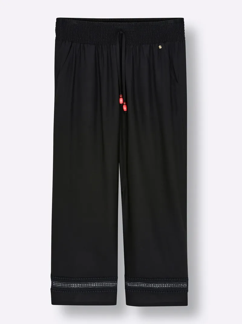 sheego Schlupfhose schwarz, Schwarz, – Produktbild 2 von 2