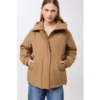 LangerChen LangerChen Wattierter Kurzparka in lockerem Volumen, Oak (braun), – Produktbild 1 von 1