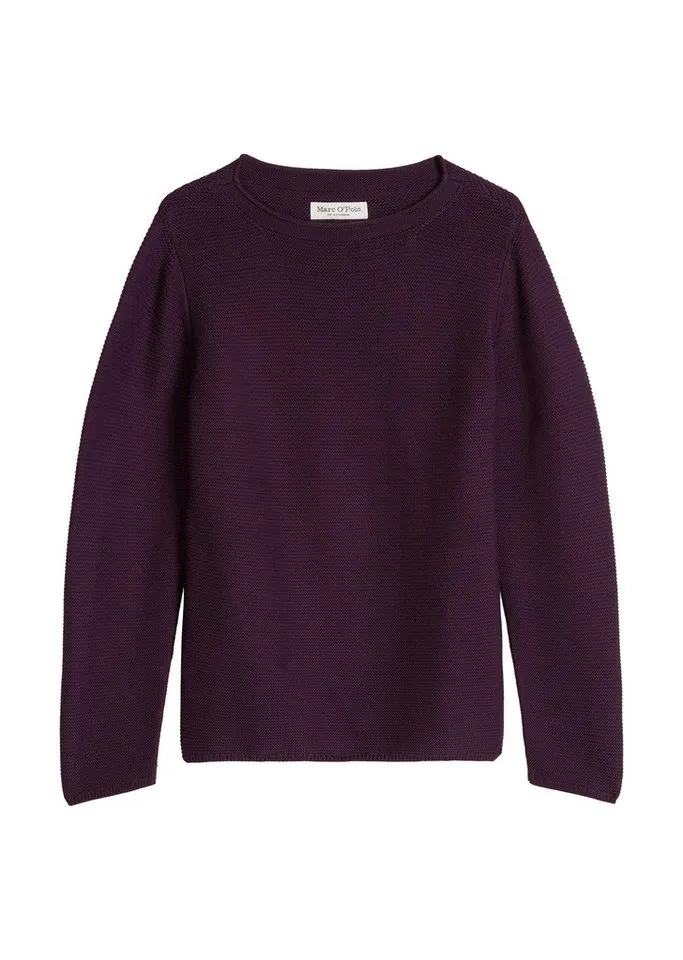 Marc O'Polo Marc O'Polo Strickpullover regular aus Organic Cotton, Rot, – Produktbild 5 von 5