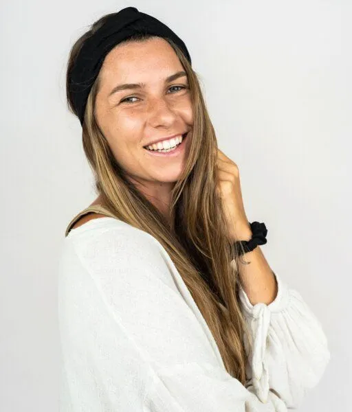 obumi obumi Haargummi - Scrunchie aus Leinen, Black, – Produktbild 3 von 4