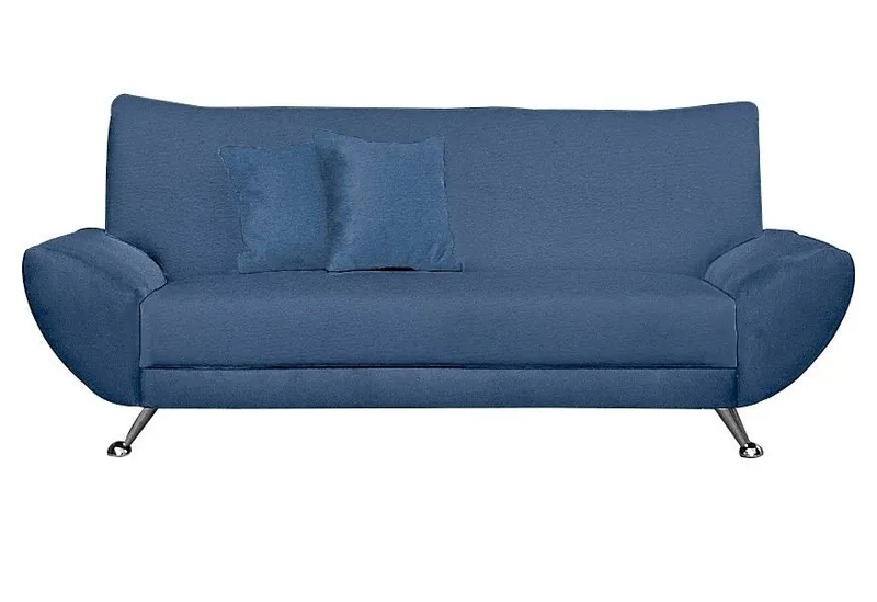 Home affaire 3-Sitzer Saltare elegant & komfortabel, toller Designfuß, bequem, Breite 205cm, Blau, – Produktbild 2 von 5