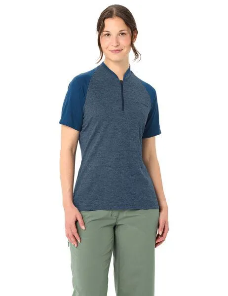 Vaude VAUDE T-Shirt Women's Tamaro HZ Shirt IV, Dark sea uni, – Produktbild 4 von 4