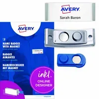 Avery Zweckform Avery Zweckform 10 Namensschilder 'Polar30' mit Magnet, silber, 70 x 30 mm – Produktbild 4 von 4