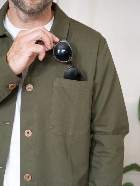 FUXBAU Fuxbau Männer Overshirt, Olivegrün, – Produktbild 2 von 4