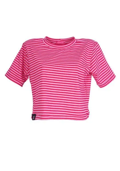 Lena Schokolade Lena Schokolade Ringel T-Shirt Bio-Baumwolle, Himbeer (pink), – Produktbild 1 von 2