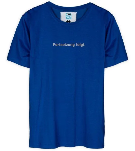 Gary Mash GARY MASH Shirt Fortsetzung folgt aus Modal®-Mix, Blau, – Produktbild 1 von 3