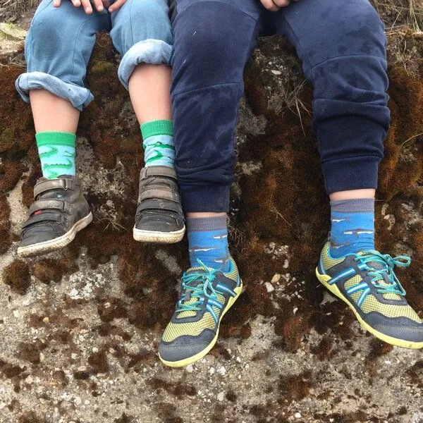 Fräulein Prusselise Fräulein Prusselise Hai Socken blau, bunt gemustert – Produktbild 2 von 3