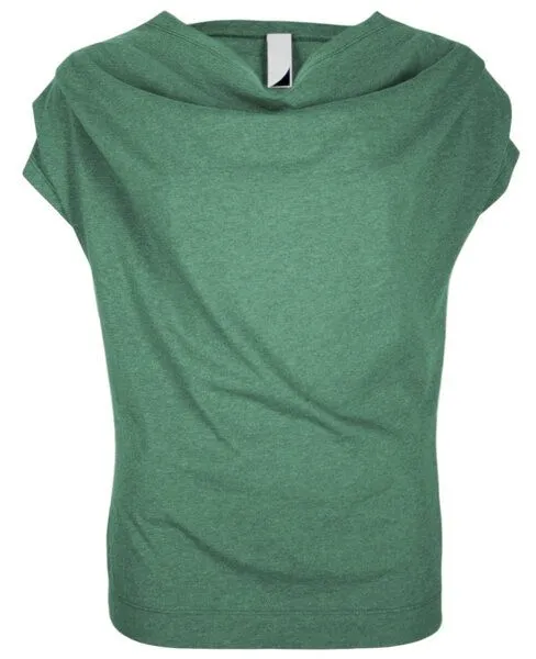 FORMAT FORMAT TJEK Shirt, Bio-Baumwolle, Grün meliert, – Produktbild 1 von 4