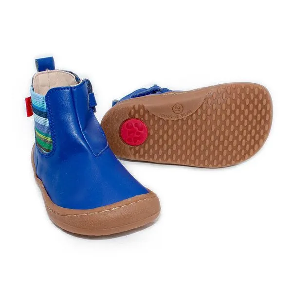 Pololo Pololo Barfuß-Chelseaboot aus Kaktus-Lederimitat (vegan), unisex, Blau, – Produktbild 2 von 4