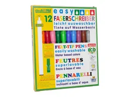 Ökonorm ökoNORM Easy Faserschreiber Filzstifte 12 Farben – Produktbild 1 von 1