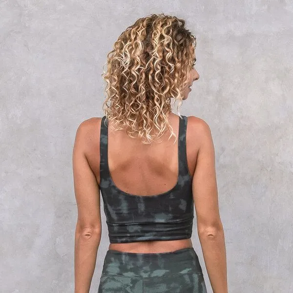 Jaya Jaya CAMILLE CLOUDS - Doublelayer Bra/Croptop, Forest/grün, – Produktbild 2 von 4