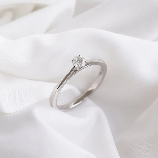 Eppi Eppi Goldener Ring mit Lab Grown Diamant Glynn, Weiss, – Produktbild 1 von 4