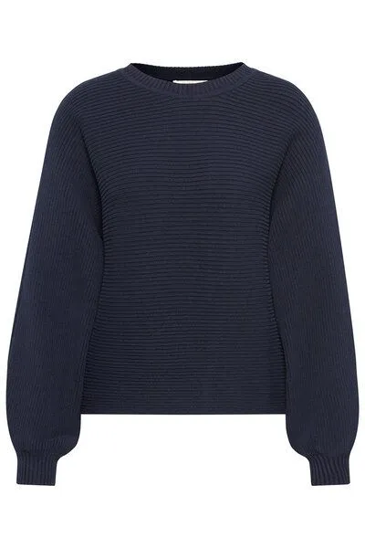 Wunderwerk Wunderwerk Damen Pullover aus Bio Baumwolle "Boatneck small crossrib", Dunkelblau (old navy 695), – Produktbild 1 von 3