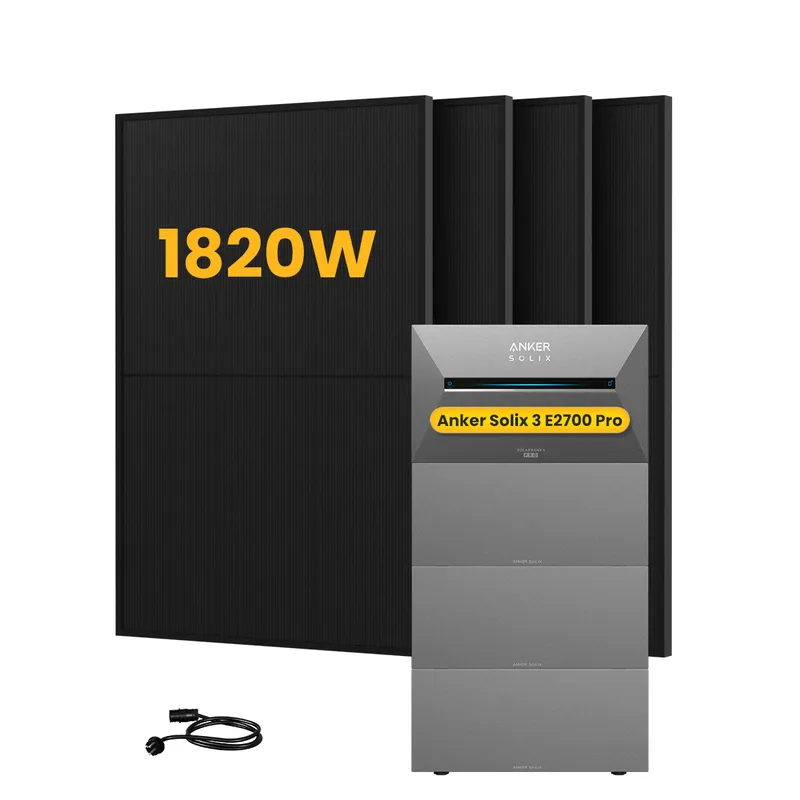 Anker Anker SOLIX Solarbank 3 E2700 Pro, mit 4 x 455 Bifaziale Solarmodule, by Powerness - 10.8kWh / ohne Zubehör / Standardversand – Produktbild 1 von 1