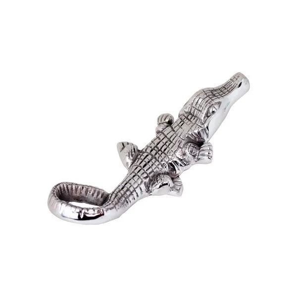 Mitienda Shop Mitienda Shop Weinflaschenhalter aus Zinn "Krokodil" – Produktbild 2 von 3