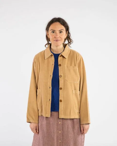 MATONA Matona Kordjacke für Frauen aus Bio-Baumwolle / Corduroy Classic Jacket, Marmot, – Produktbild 1 von 3