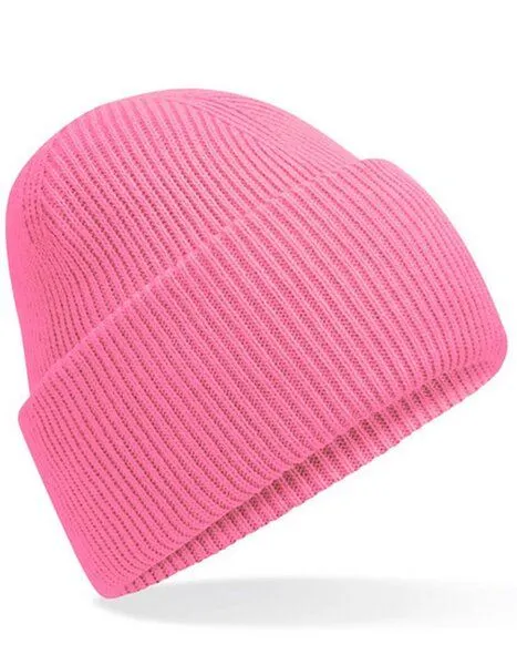 Beechfield Beechfield Damen / Herren Klassische Mütze mit tiefem Umschlag 30, True pink, – Produktbild 1 von 2