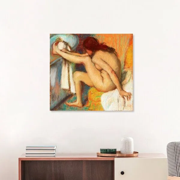 Photocircle Photocircle Poster / Leinwandbild - Edgar Degas: Frau kämmt sich die Haare – Produktbild 3 von 4