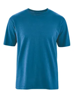 HempAge Hempage Herren vegan T-Shirt Basic Meeresblau – Produktbild 1 von 1