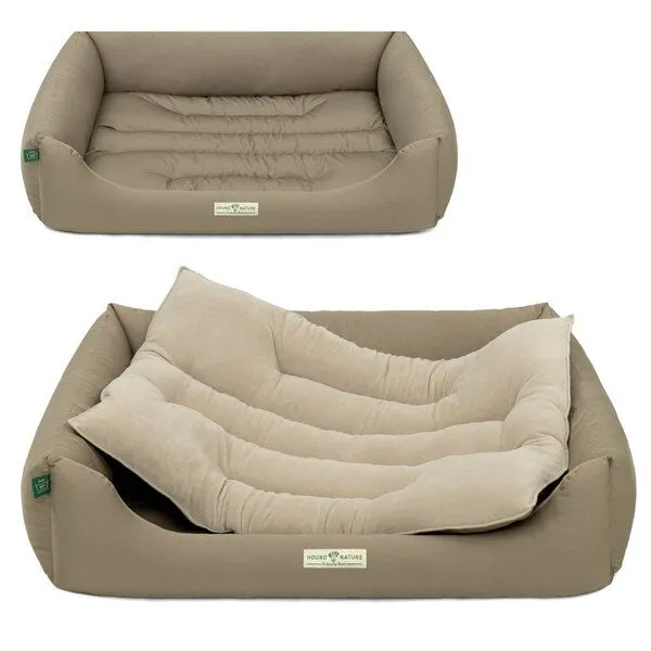 HOUND & NATURE HOUND & NATURE Öko Hundebett LUZERN, Taupe, – Produktbild 6 von 7
