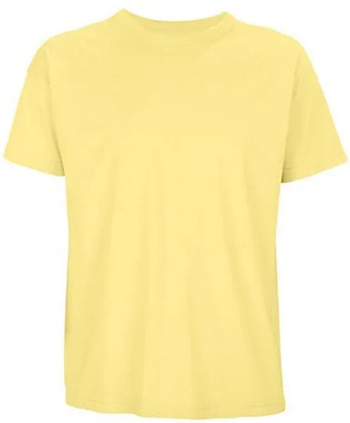 Sol's Sol's Herren Oversize T-Shirt Rundhals Bio - Baumwolle Loose Fit, Gelb (light), – Produktbild 1 von 4
