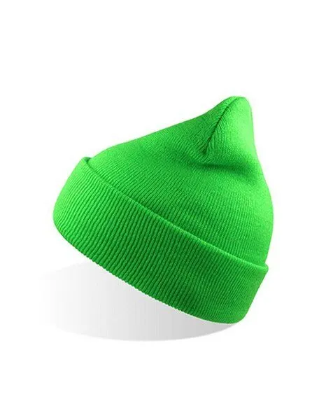 Atlantis Headwear Atlantis Headwear Atlantis Mütze mit Bund in 35 Farben erhältlich, Fluo grün, – Produktbild 1 von 2