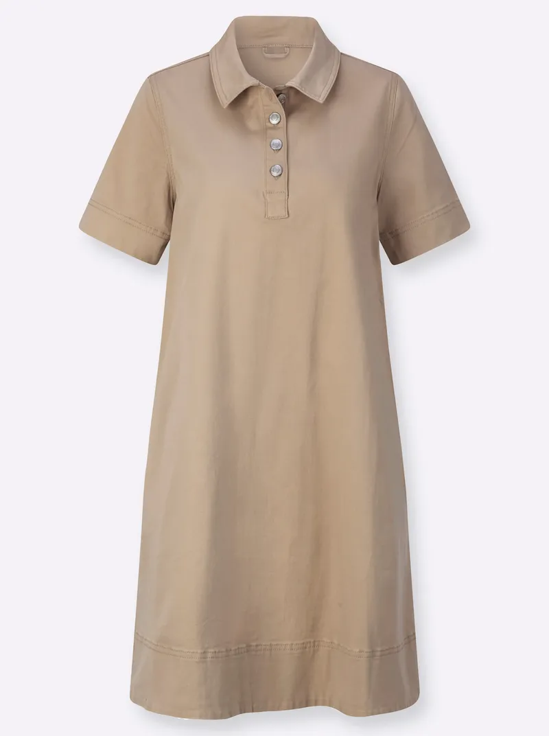 Witt Jeanskleid beige, Beige, – Produktbild 1 von 2