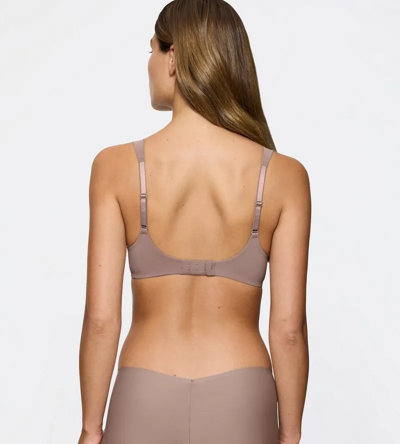 Triumph Triumph Bügel-BH Body Make-Up Illusion mit tiefem Dekolleté, gepolsterte Cups, Komfort-Bügel, Microfaser, Braun, – Produktbild 5 von 5