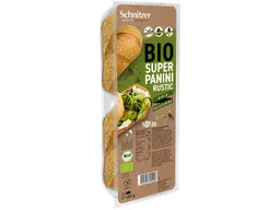 Schnitzer Schnitzer Bio-Brötchen "Super Panini Rustic", 2er-Pack, glutenfrei, 180 g – Produktbild 1 von 1