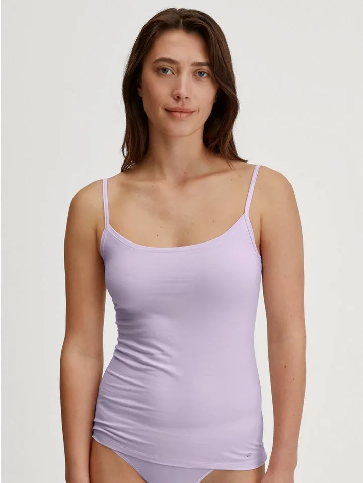 CALIDA CALIDA Unterhemd Natural Comfort Baumwoll-Mix, Single Jersey Qualität, weich, elastisch, pillingarm, Lila, – Produktbild 3 von 5
