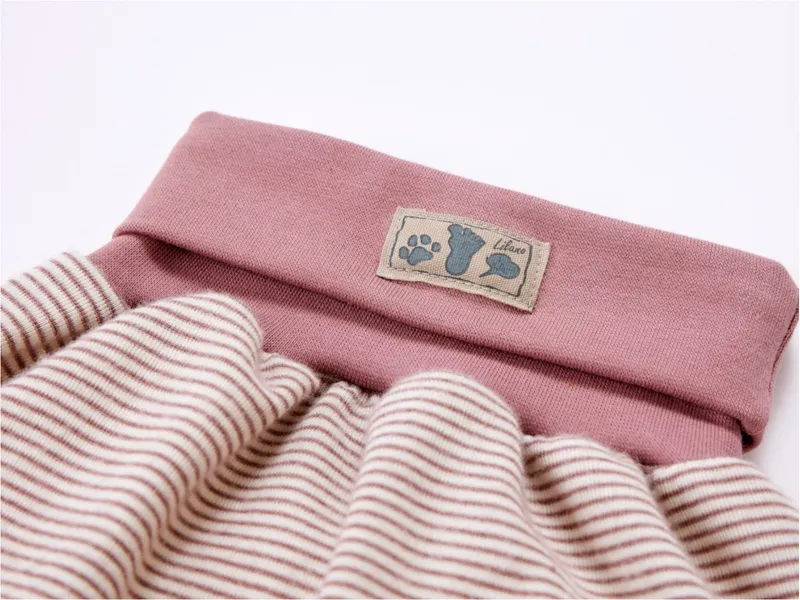 Lilano Lilano Baby Strampelsack Wolle Seide mauve-geringelt Gr.1, für die ersten 6 Lebensmonate, Rosa, – Produktbild 2 von 2